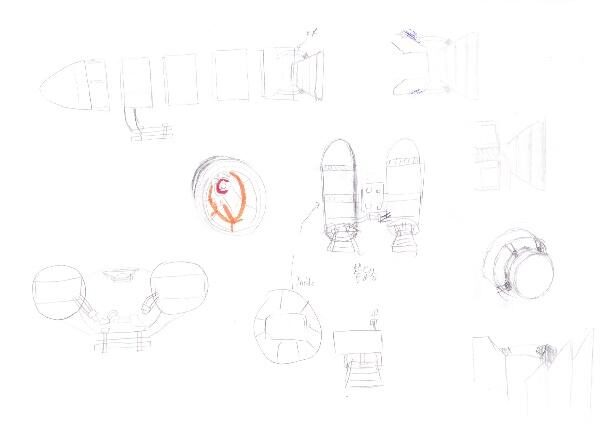 Concept sketch · rocket-backpack lighting layout